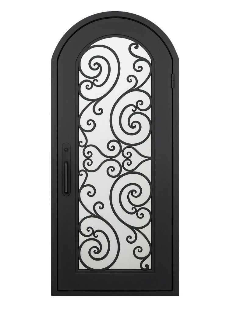Nova Royal Series Wrought Iron Custom Exterior Door Style 059