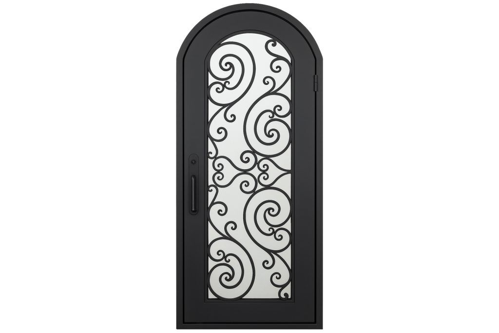 Nova Royal Series Wrought Iron Custom Exterior Door Style 059