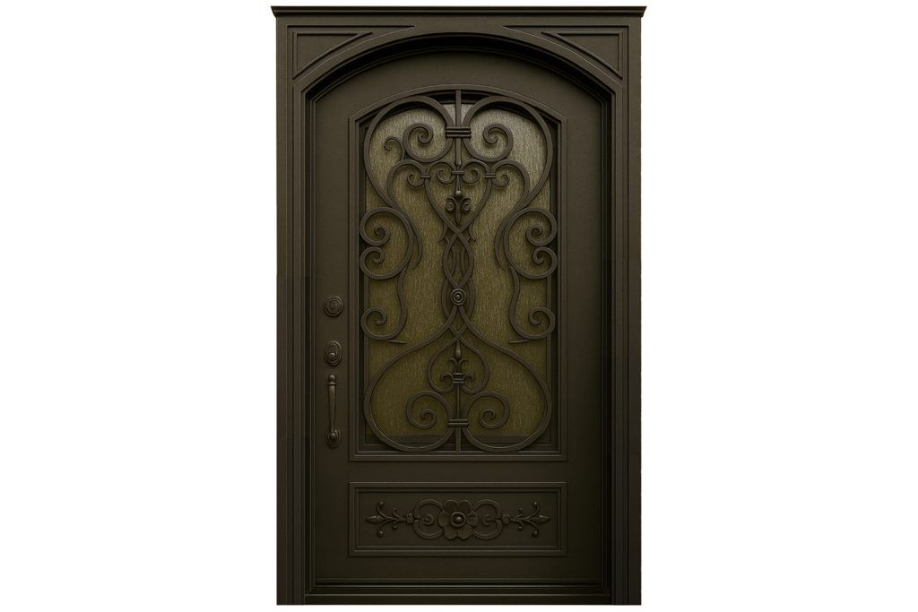 Nova Royal Series Wrought Iron Custom Exterior Door Style 060