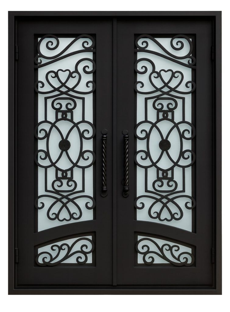 Nova Royal Series Wrought Iron Custom Exterior Door Style 066