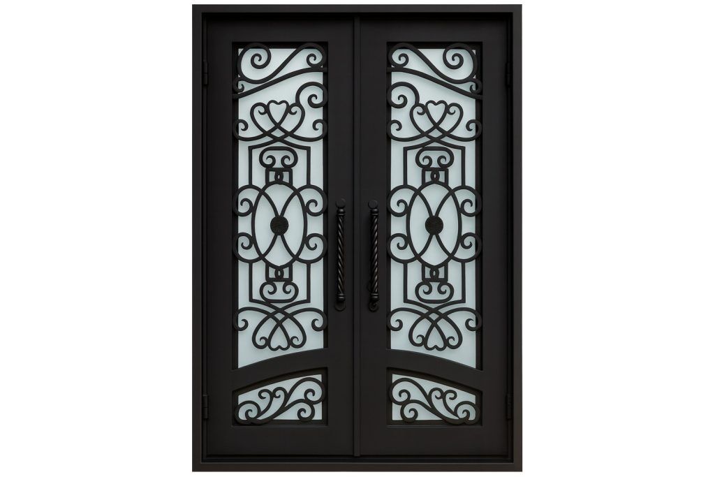 Nova Royal Series Wrought Iron Custom Exterior Door Style 066