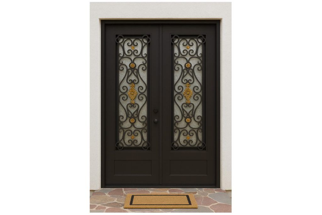 Nova Royal Series Wrought Iron Custom Exterior Door Style 069