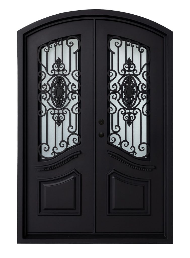 Nova Royal Series Wrought Iron Custom Exterior Door Style 071