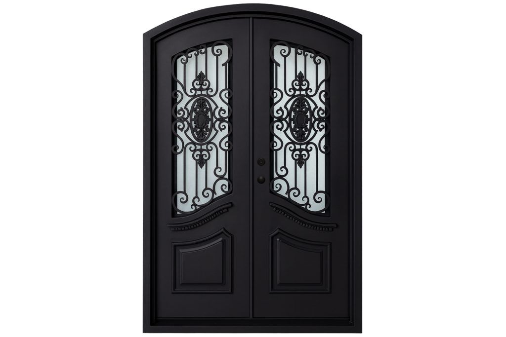 Nova Royal Series Wrought Iron Custom Exterior Door Style 071