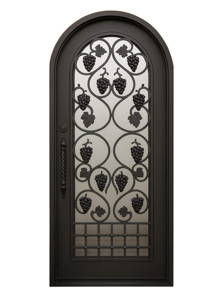 Nova Royal Series Wrought Iron Custom Exterior Door Style 073