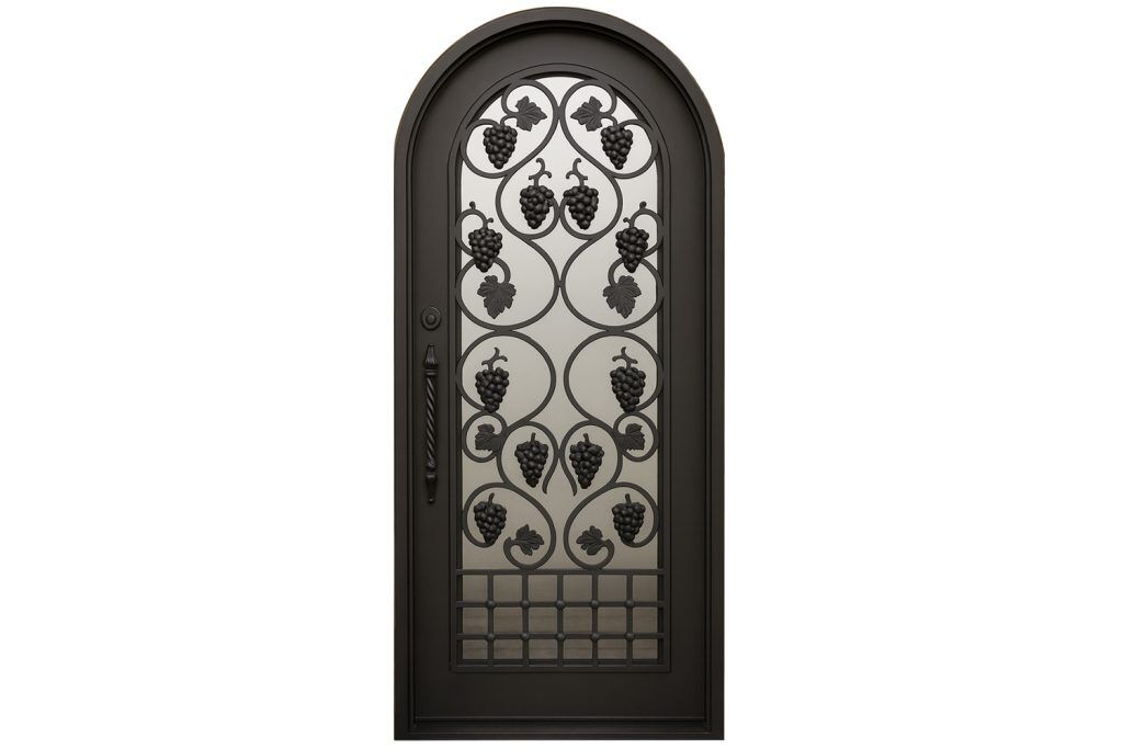 Nova Royal Series Wrought Iron Custom Exterior Door Style 073