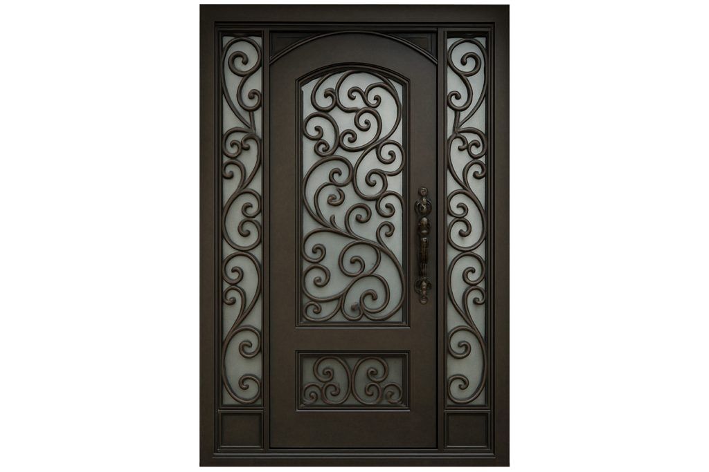 Nova Royal Series Wrought Iron Custom Exterior Door Style 076
