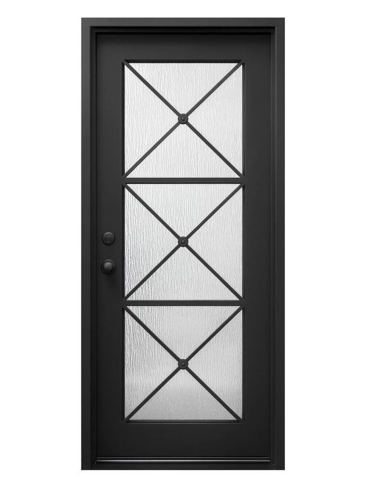 Nova Royal Series Wrought Iron Custom Exterior Door Style 079