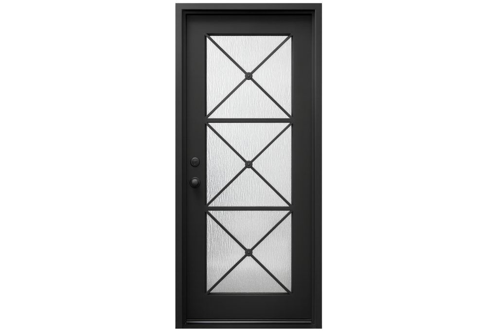 Nova Royal Series Wrought Iron Custom Exterior Door Style 079
