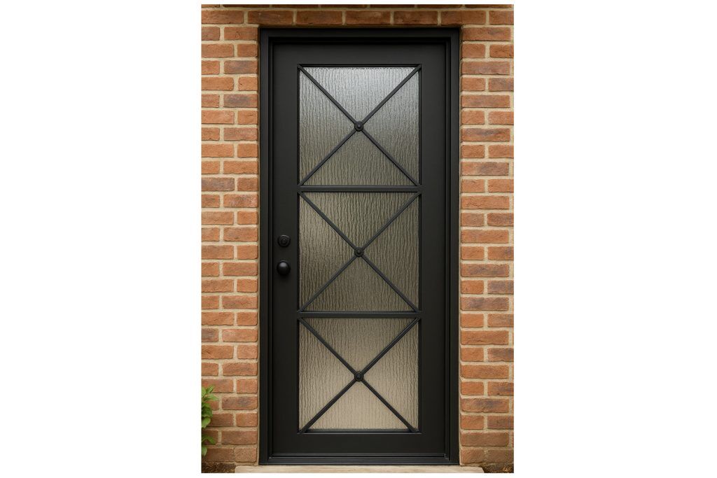 Nova Royal Series Wrought Iron Custom Exterior Door Style 079