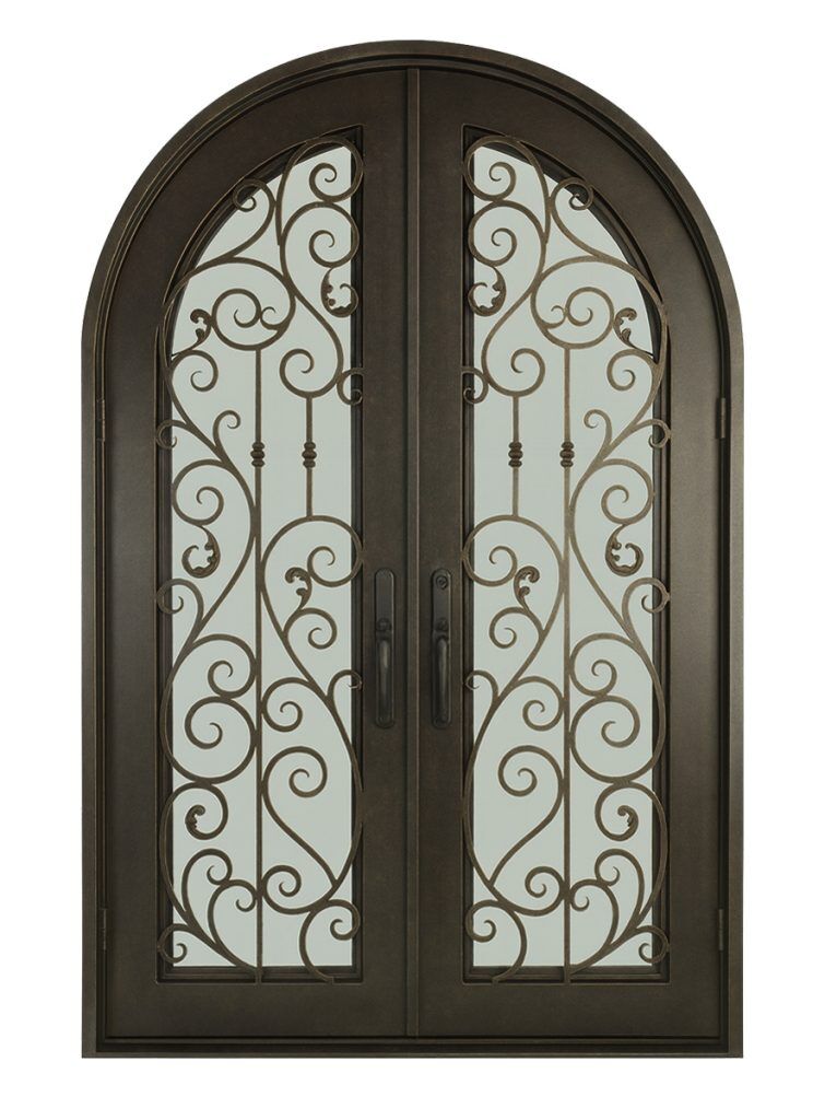 Nova Royal Series Wrought Iron Custom Exterior Door Style 080