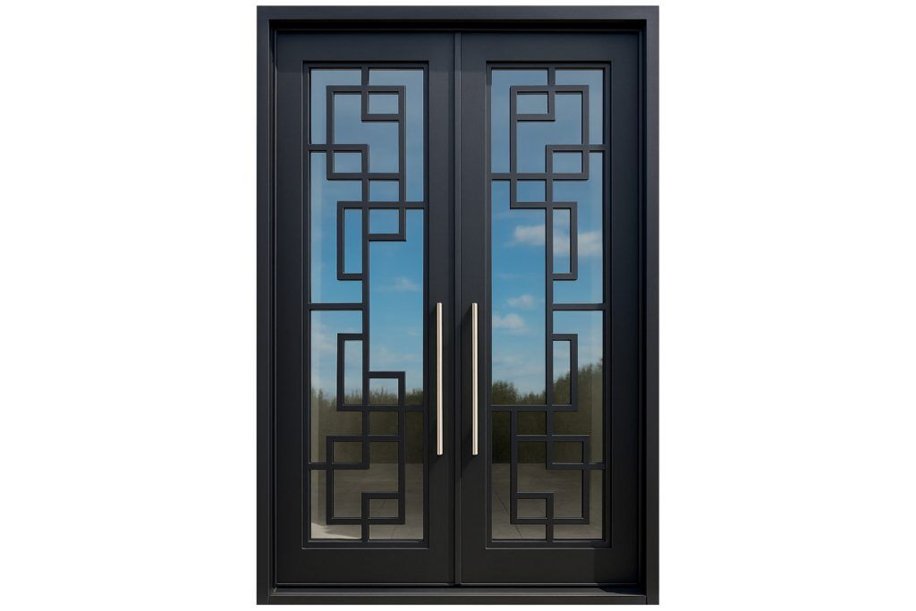 Nova Royal Series Wrought Iron Custom Exterior Door Style 081