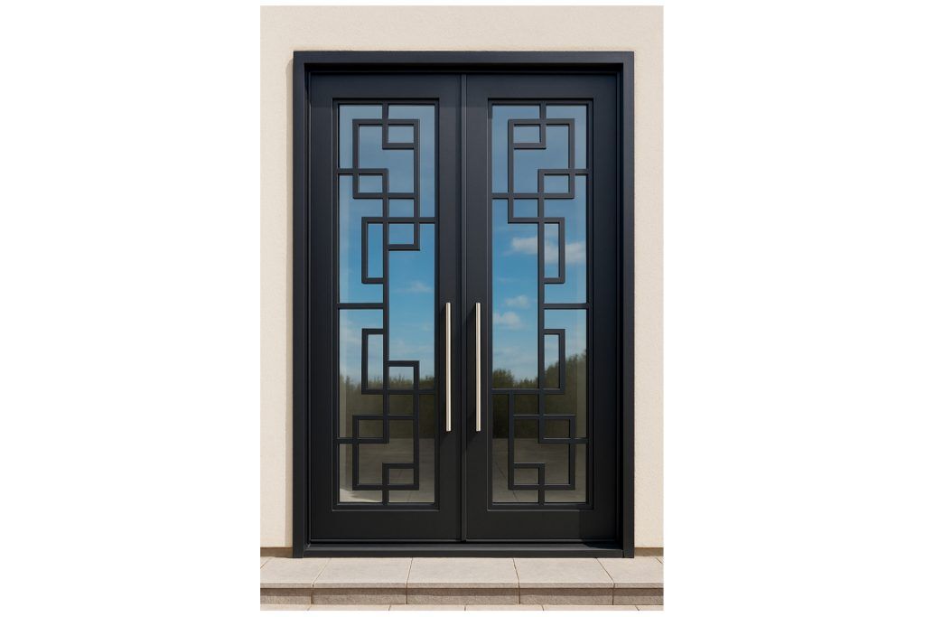 Nova Royal Series Wrought Iron Custom Exterior Door Style 081