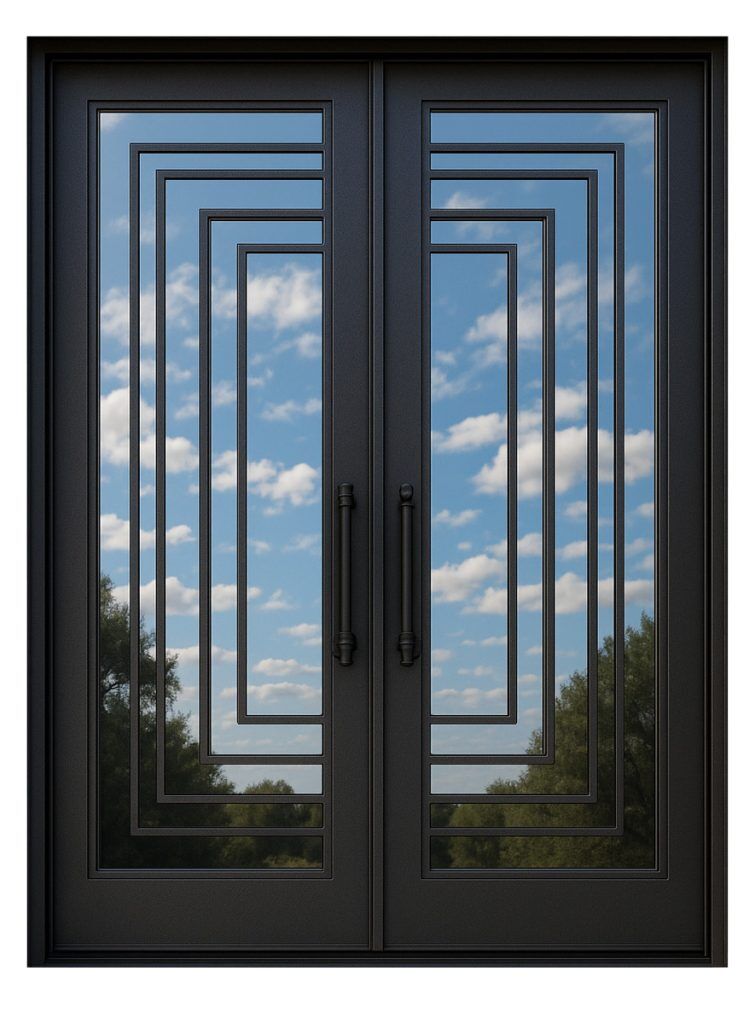 Nova Royal Series Wrought Iron Custom Exterior Door Style 082
