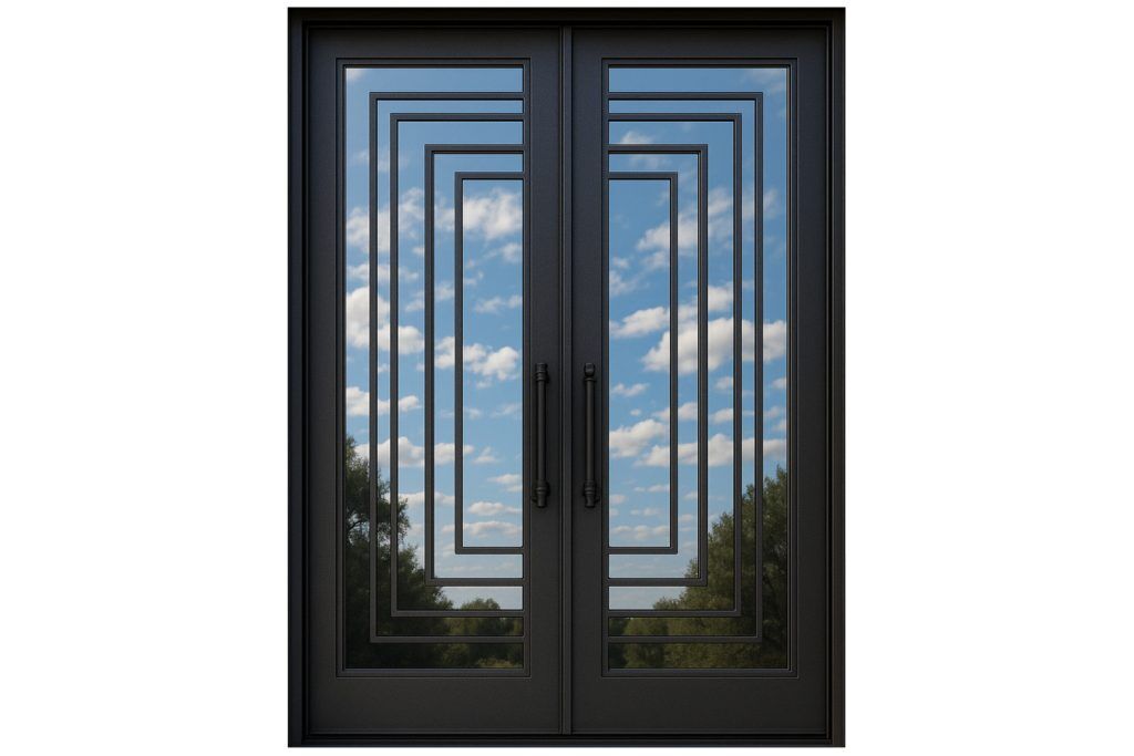 Nova Royal Series Wrought Iron Custom Exterior Door Style 082