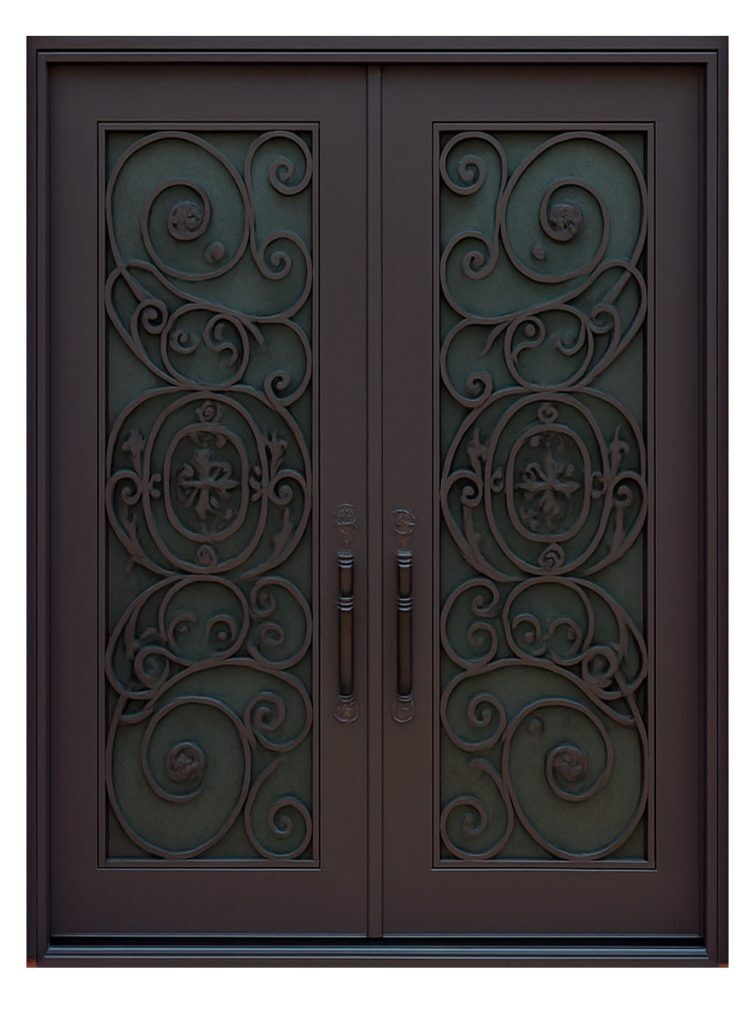 Nova Royal Series Wrought Iron Custom Exterior Door Style 083