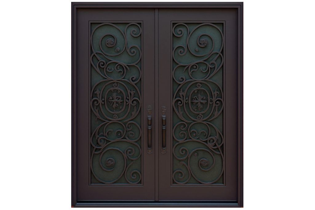 Nova Royal Series Wrought Iron Custom Exterior Door Style 083