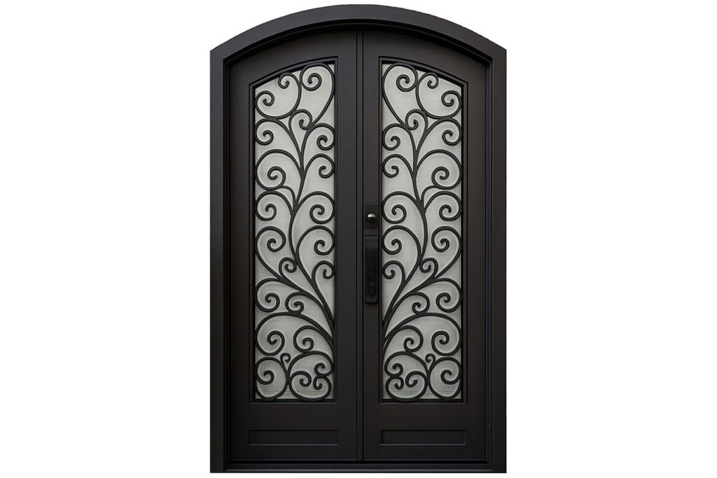 Nova Royal Series Wrought Iron Custom Exterior Door Style 085