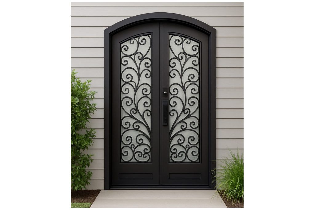 Nova Royal Series Wrought Iron Custom Exterior Door Style 085