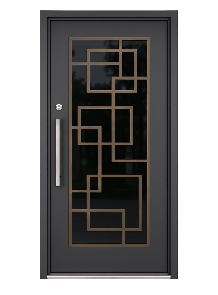 Nova Royal Series Wrought Iron Custom Exterior Door Style 086