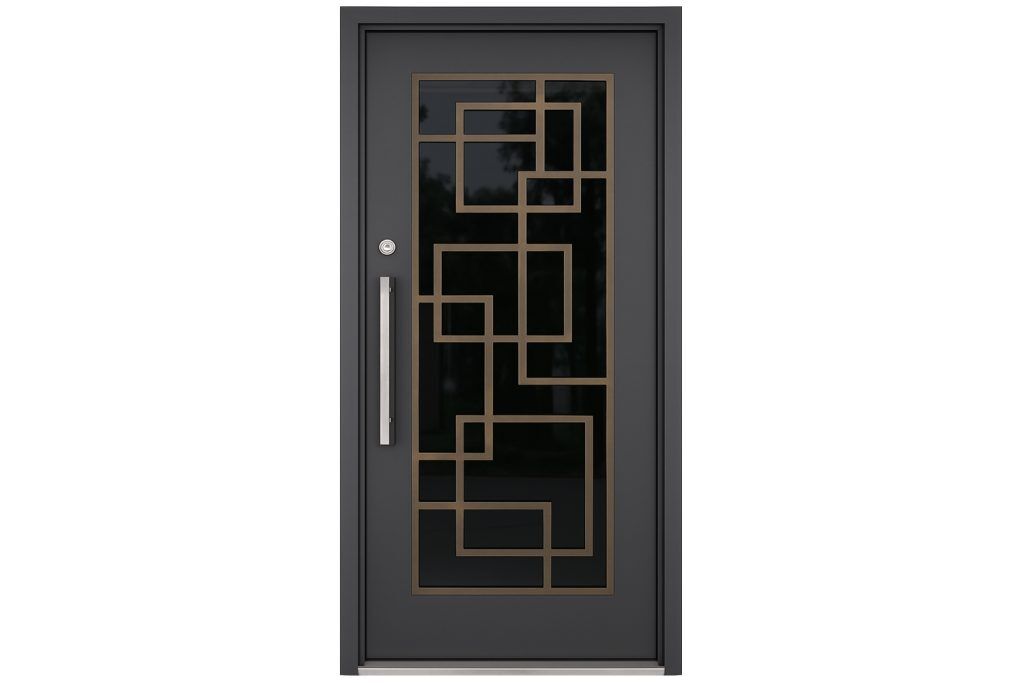 Nova Royal Series Wrought Iron Custom Exterior Door Style 086