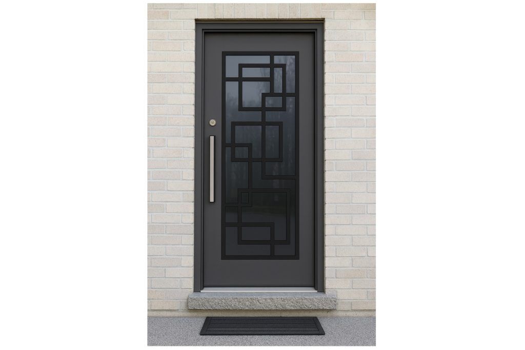 Nova Royal Series Wrought Iron Custom Exterior Door Style 086