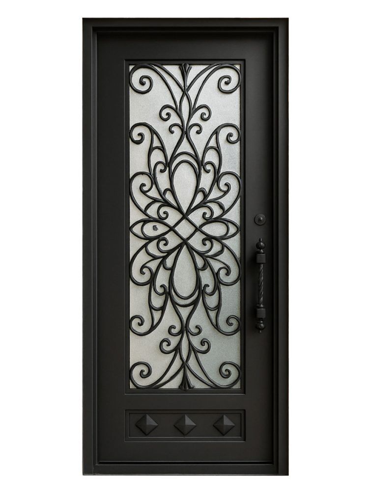 Nova Royal Series Wrought Iron Custom Exterior Door Style 088