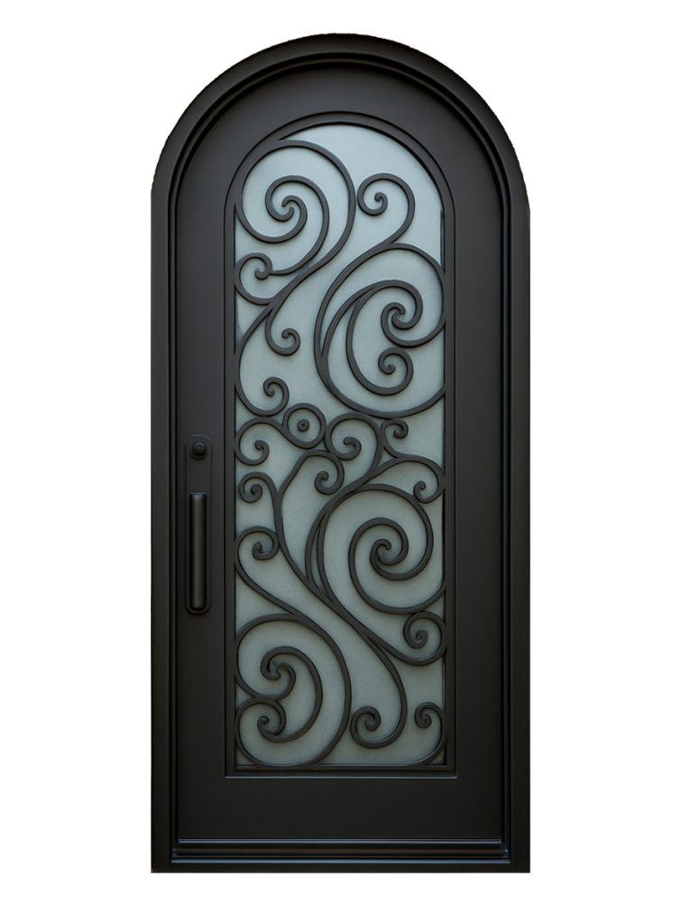 Nova Royal Series Wrought Iron Custom Exterior Door Style 089