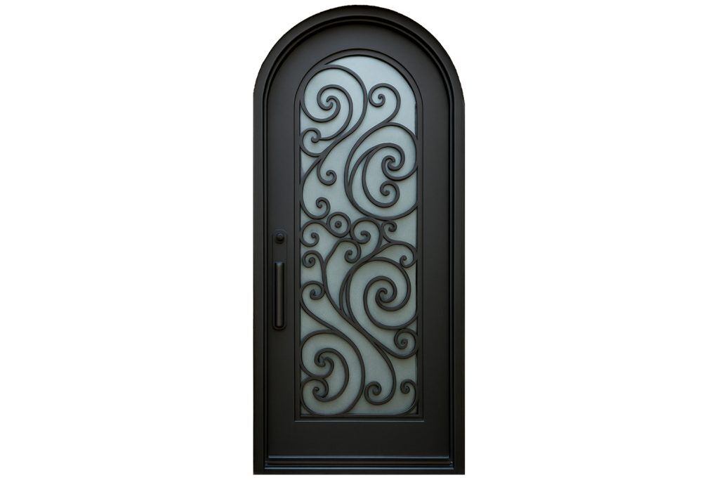 Nova Royal Series Wrought Iron Custom Exterior Door Style 089