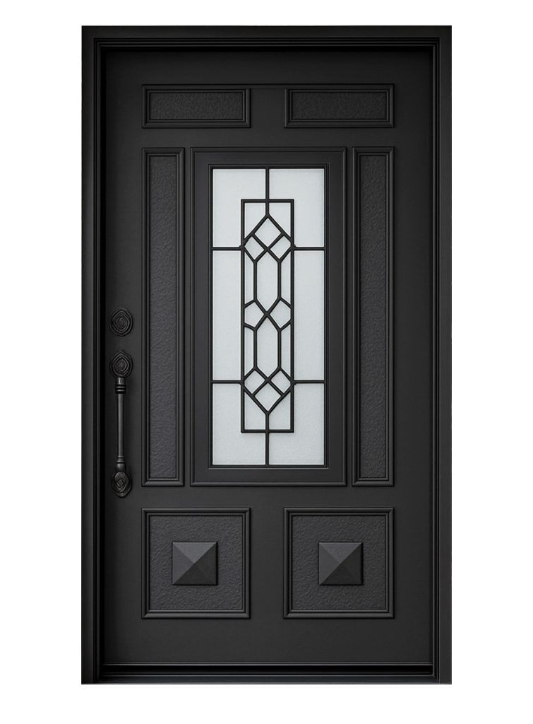 Nova Royal Series Wrought Iron Custom Exterior Door Style 090