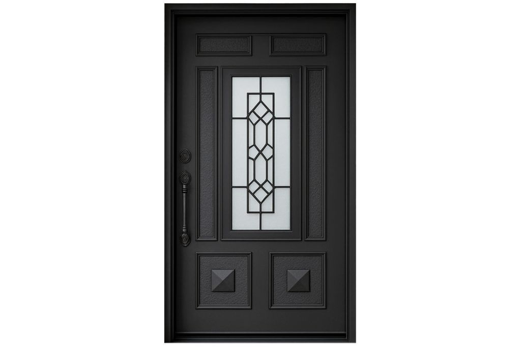Nova Royal Series Wrought Iron Custom Exterior Door Style 090