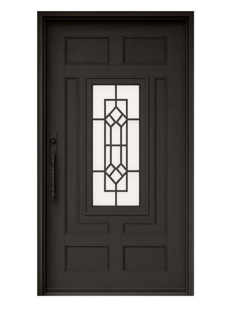 Nova Royal Series Wrought Iron Custom Exterior Door Style 091