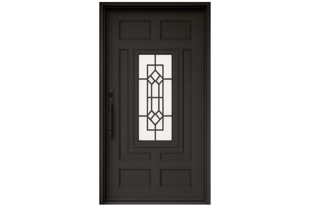 Nova Royal Series Wrought Iron Custom Exterior Door Style 091