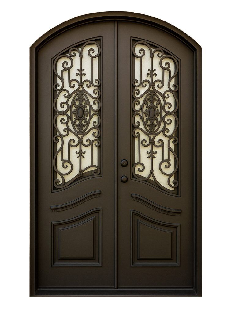 Nova Royal Series Wrought Iron Custom Exterior Door Style 092