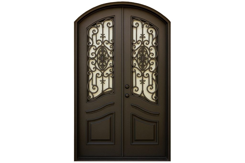 Nova Royal Series Wrought Iron Custom Exterior Door Style 092