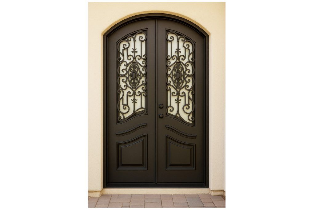 Nova Royal Series Wrought Iron Custom Exterior Door Style 092