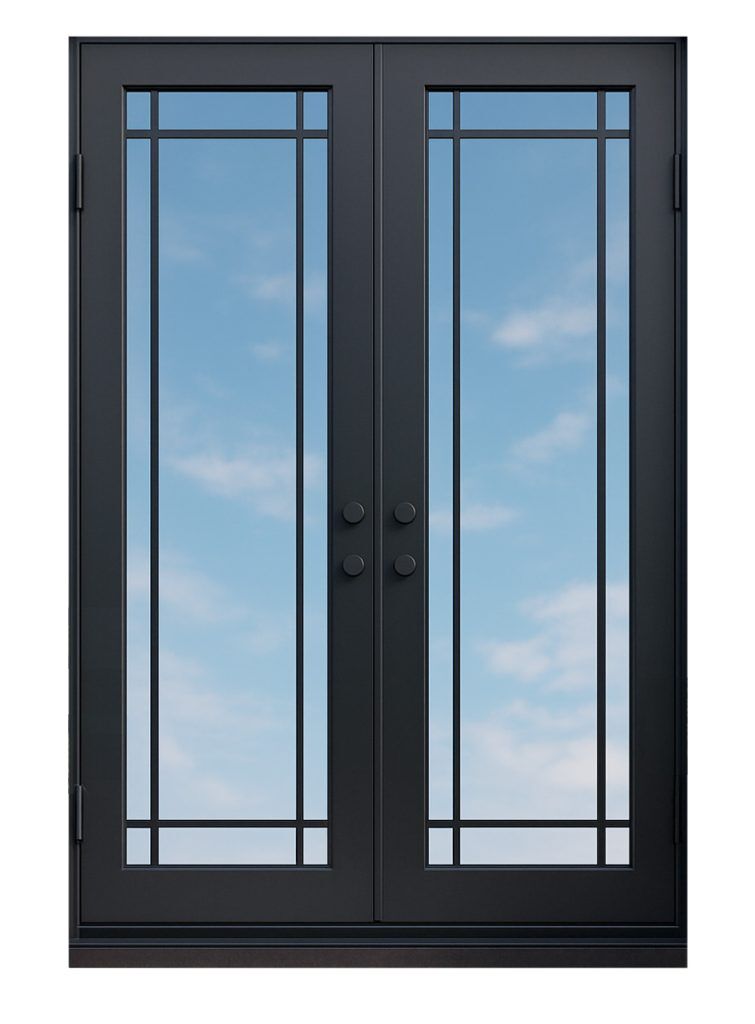 Nova Royal Series Wrought Iron Custom Exterior Door Style 093