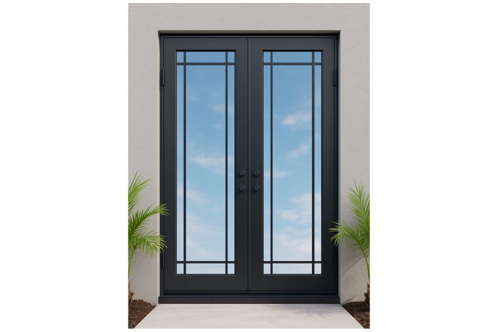 Nova Royal Series Wrought Iron Custom Exterior Door Style 093