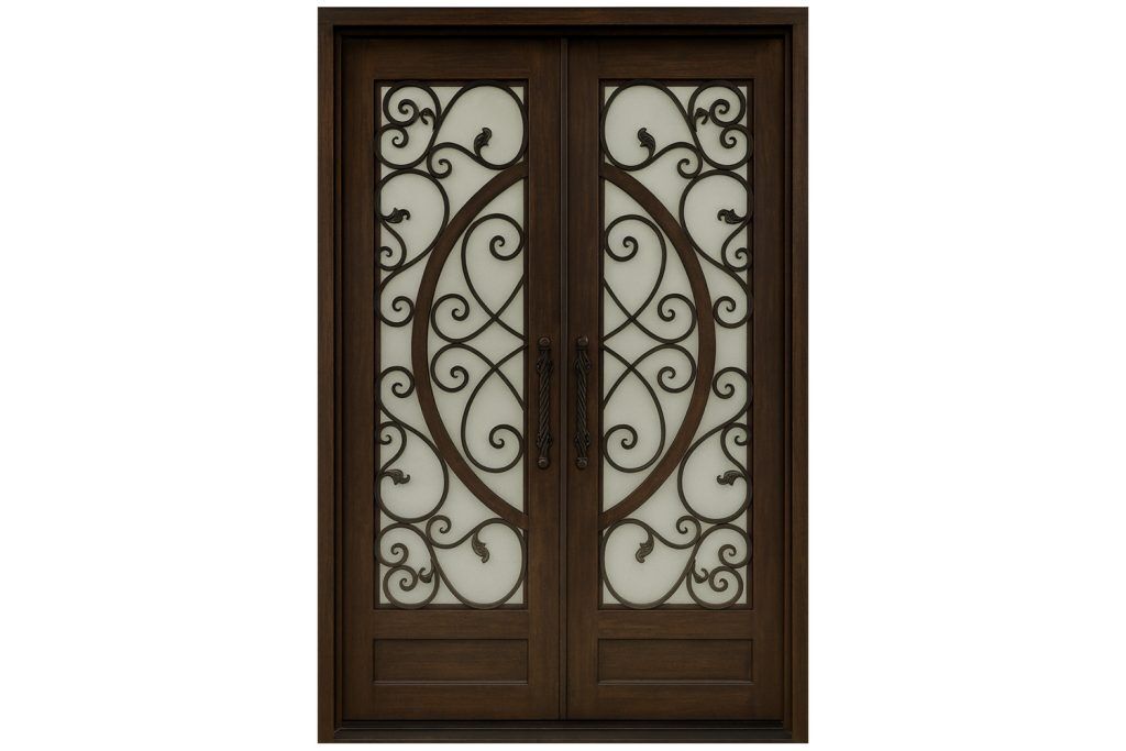 Nova Royal Series Wrought Iron Custom Exterior Door Style 094