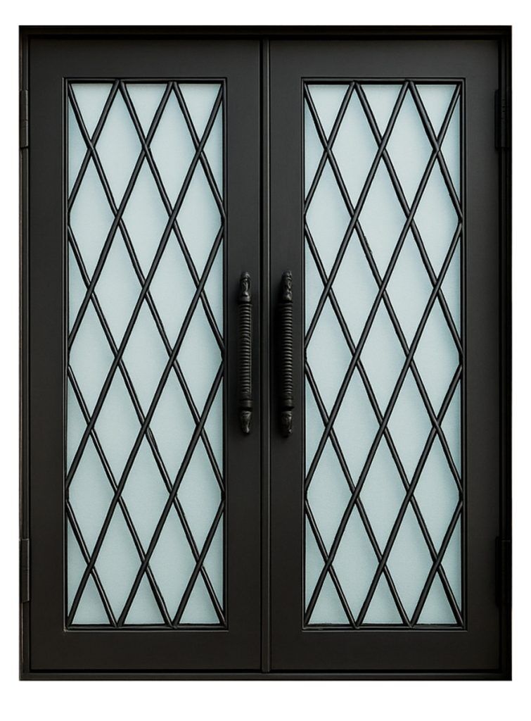 Nova Royal Series Wrought Iron Custom Exterior Door Style 095