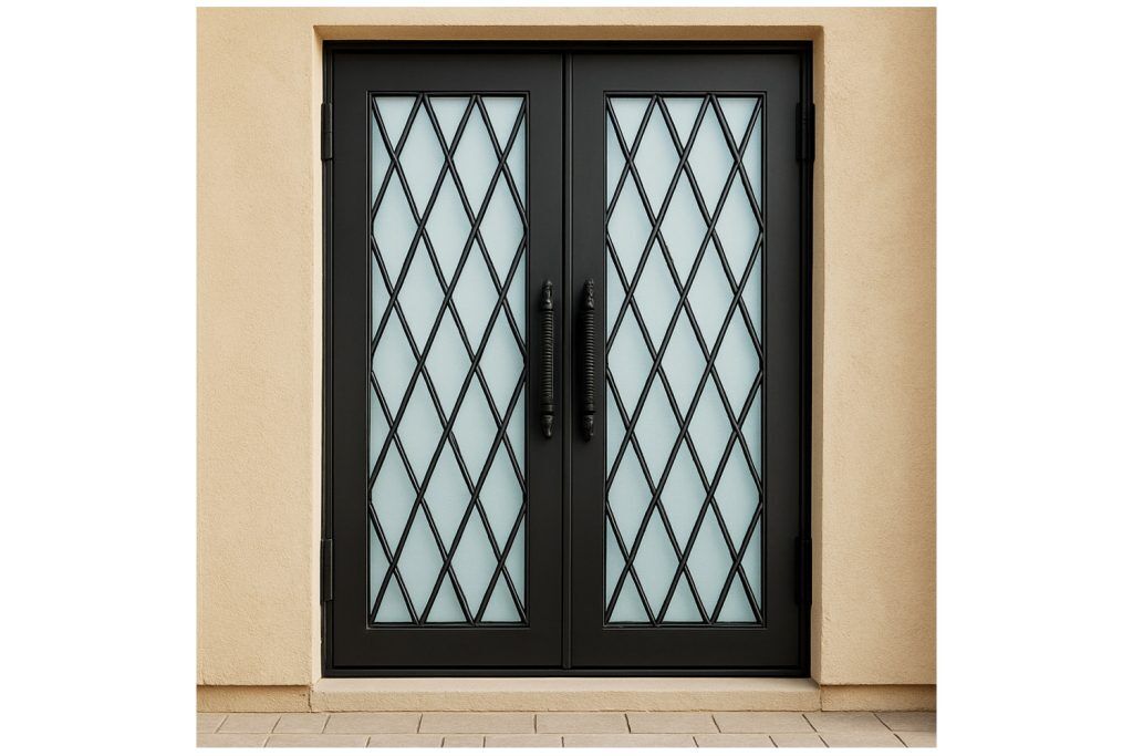 Nova Royal Series Wrought Iron Custom Exterior Door Style 095