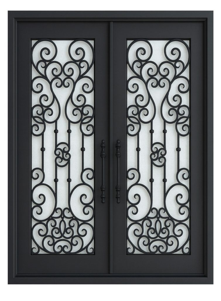 Nova Royal Series Wrought Iron Custom Exterior Door Style 096
