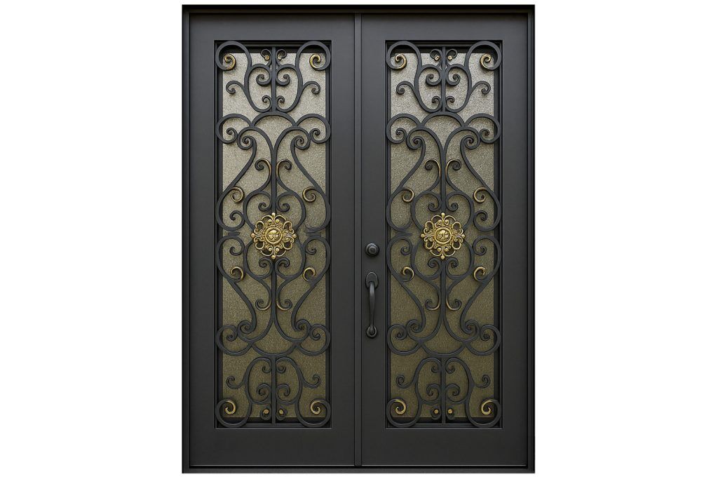 Nova Royal Series Wrought Iron Custom Exterior Door Style 097