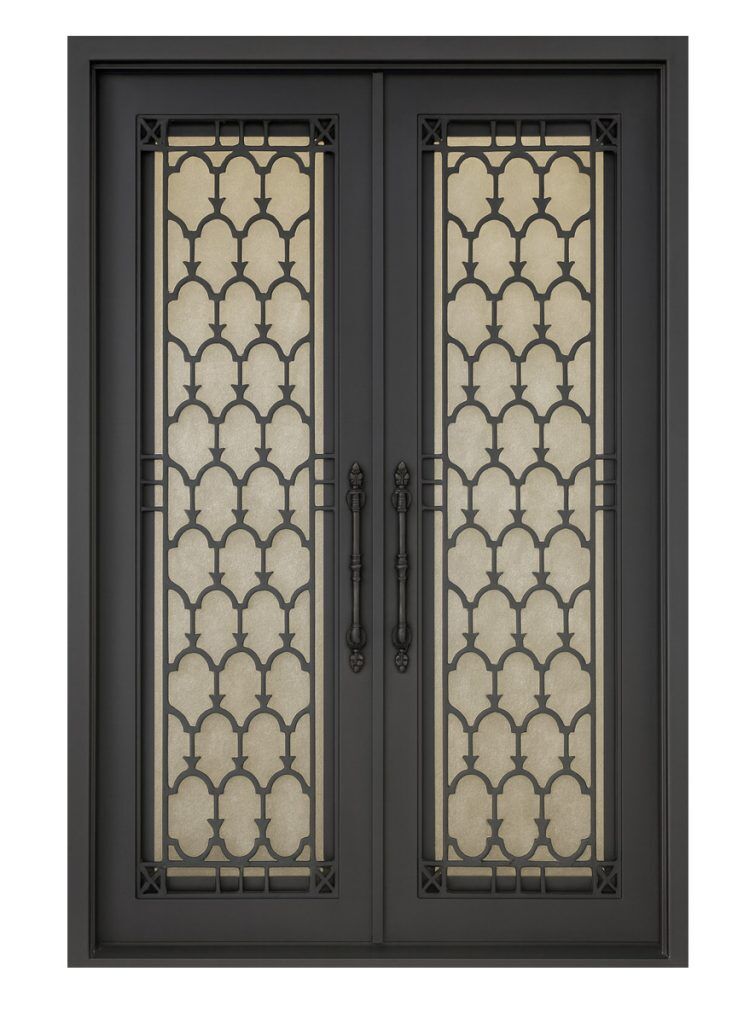 Nova Royal Series Wrought Iron Custom Exterior Door Style 098