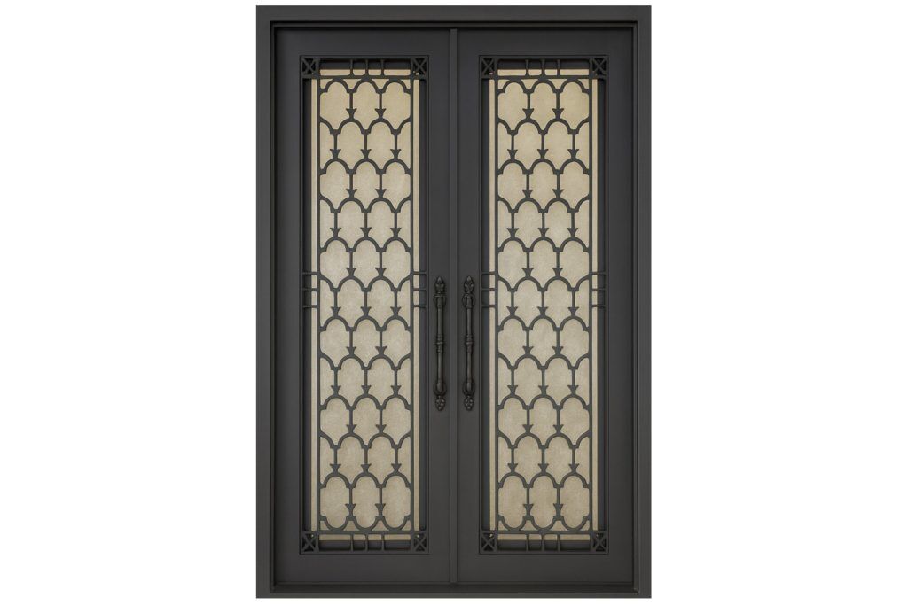 Nova Royal Series Wrought Iron Custom Exterior Door Style 098