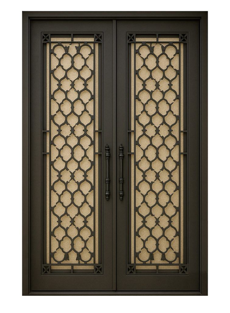 Nova Royal Series Wrought Iron Custom Exterior Door Style 099