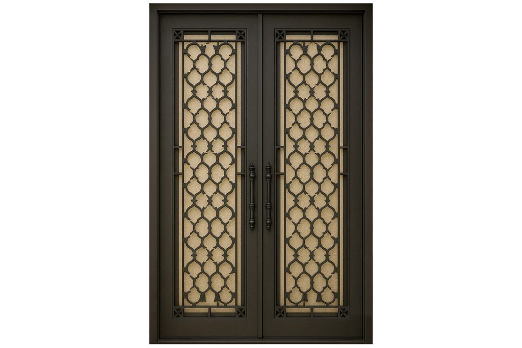 Nova Royal Series Wrought Iron Custom Exterior Door Style 099