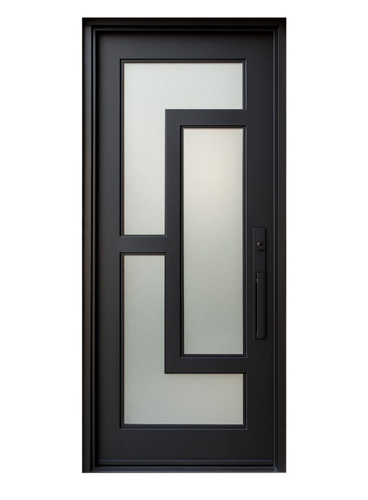 Nova Royal Series Wrought Iron Custom Exterior Door Style 101