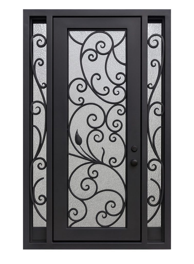 Nova Royal Series Wrought Iron Custom Exterior Door Style 103