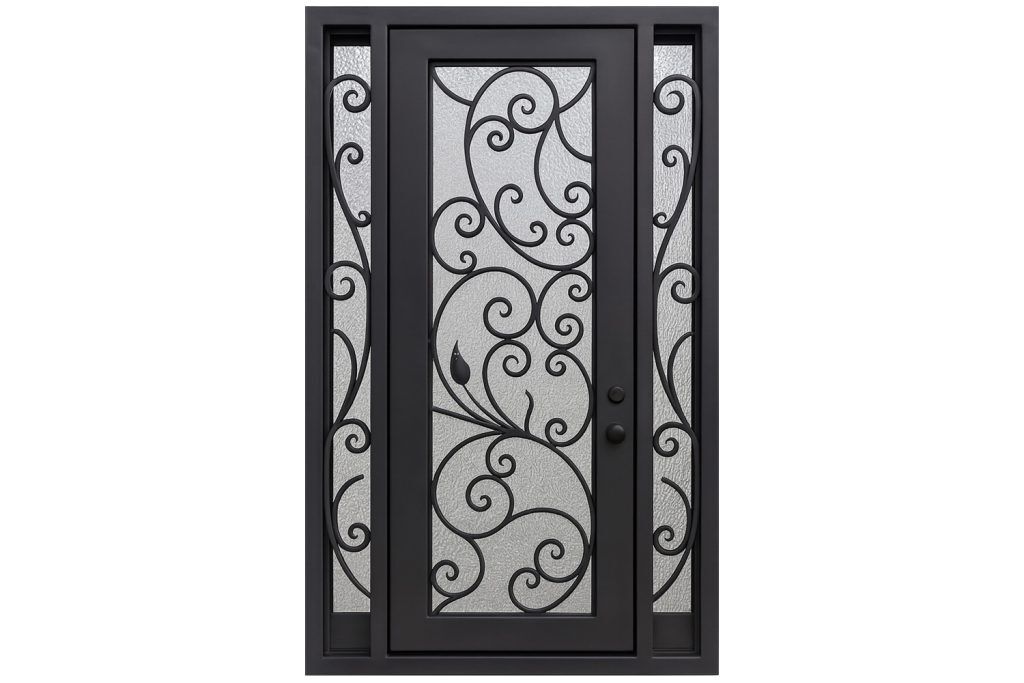 Nova Royal Series Wrought Iron Custom Exterior Door Style 103